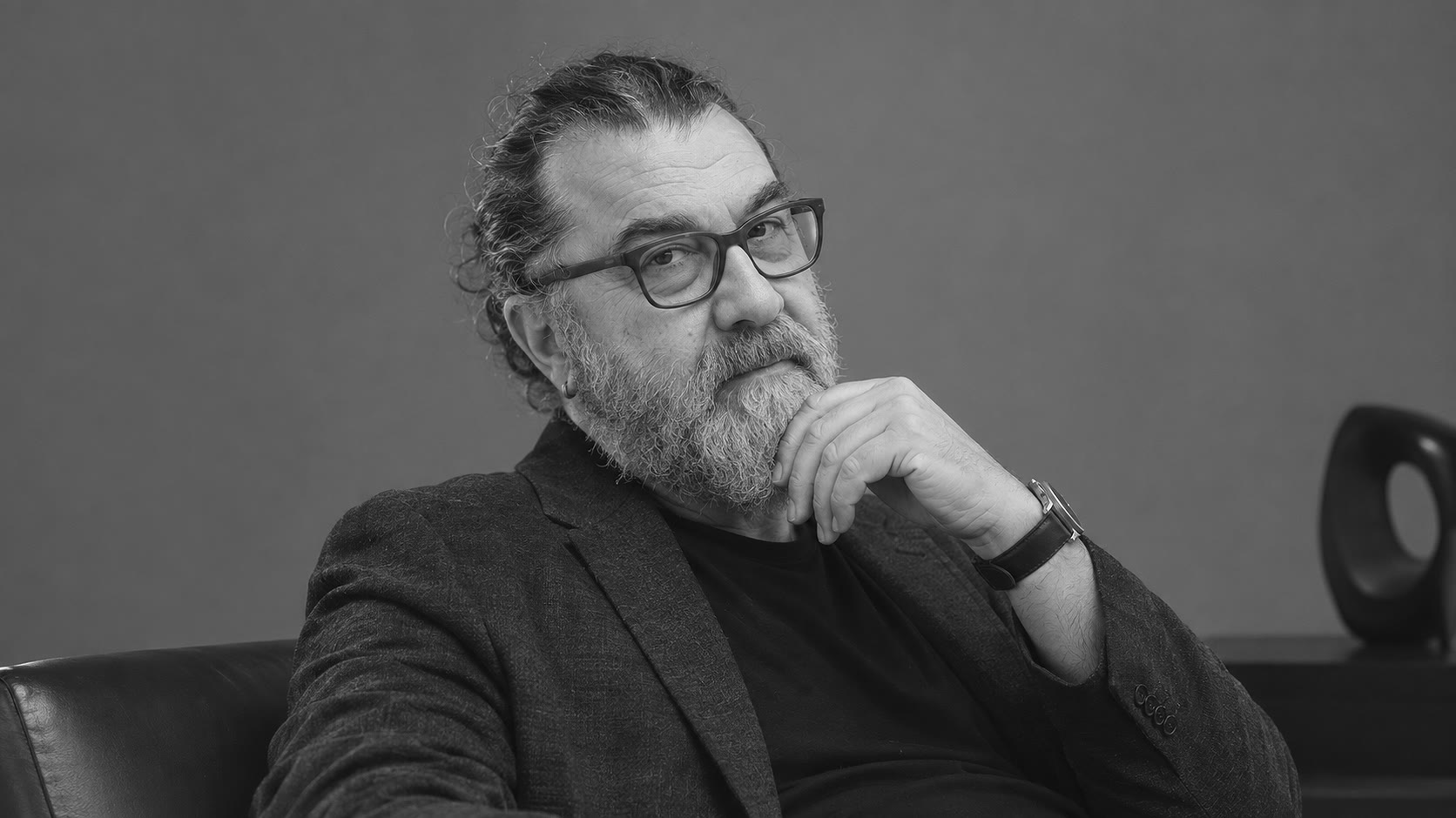 Murat Canbaz, siyah-beyaz portre